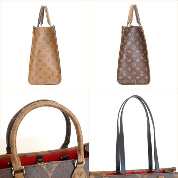 Louis Vuitton Tote Bag On The Go Monogram Rivers Brown MM 2way Shoulder Bag - Picture 3 of 7